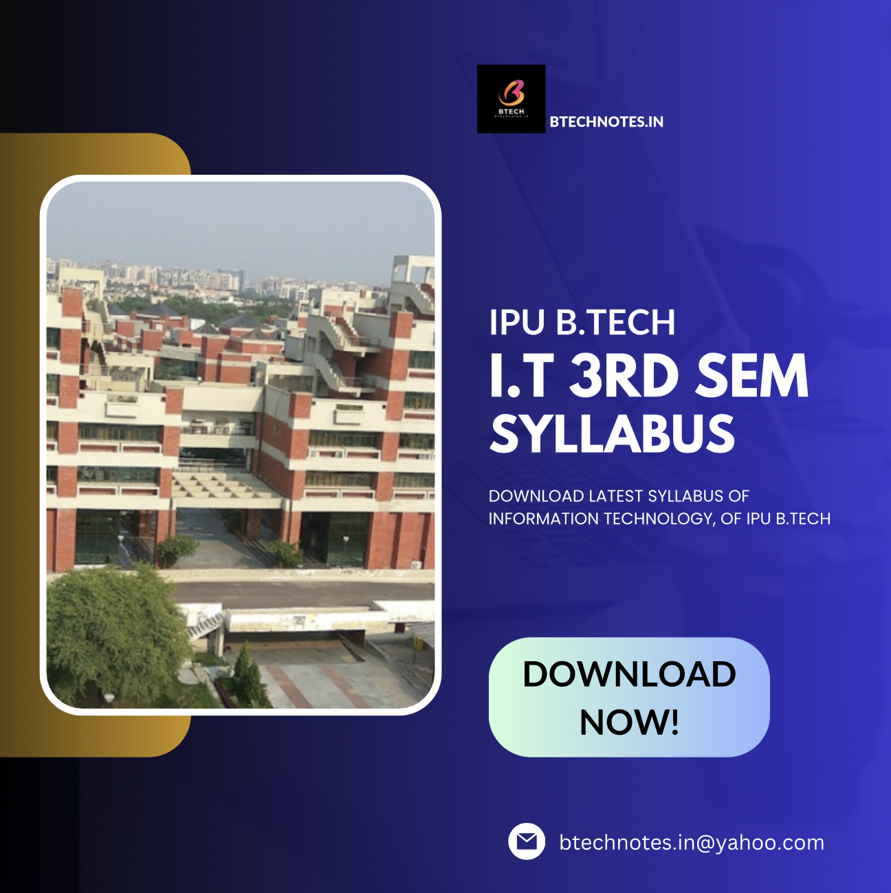 IPU B.Tech IT 3rd Semester Syllabus